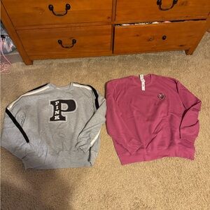 Victoria’s Secret Pink crew neck sweatshirts